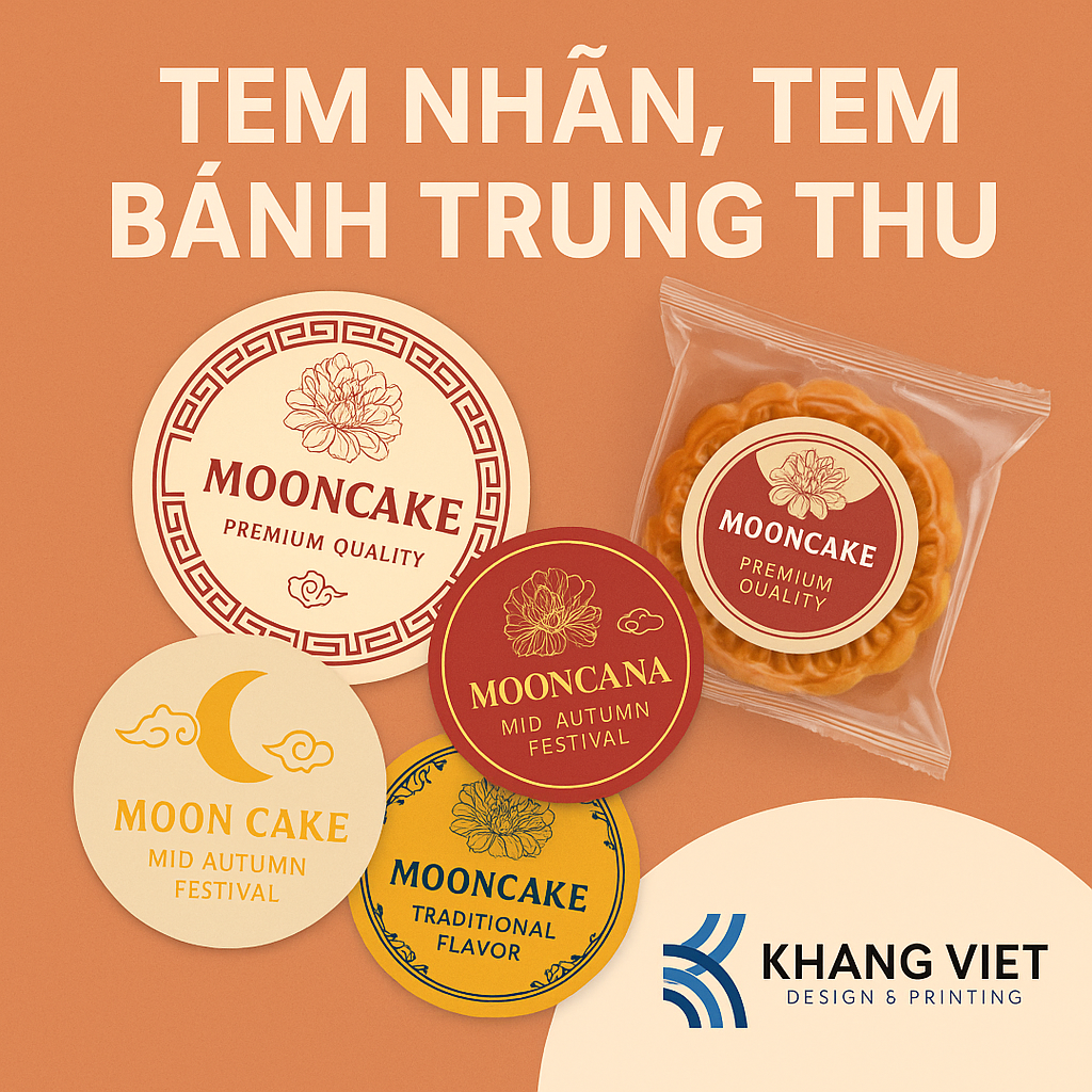 Tem nhãn – Tem bánh Trung Thu đẹp, chuyên nghiệp – In nhanh tại In Khang Việt