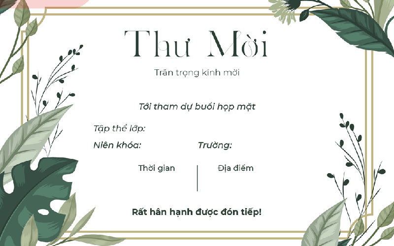 thư mời