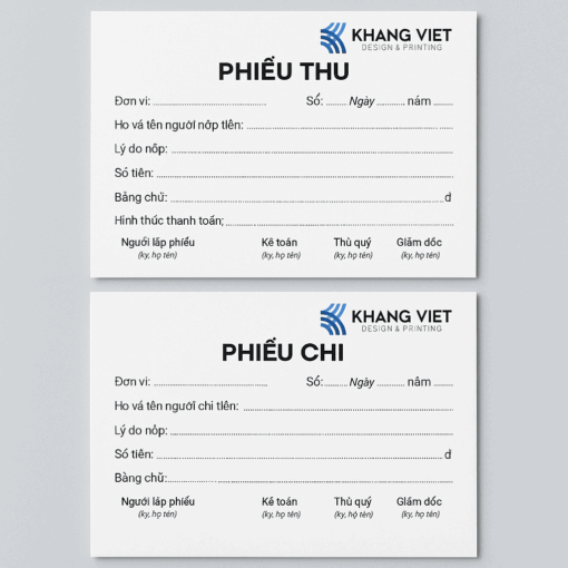 Biểu Mẫu Thu Chi